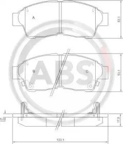 Передні гальмівні колодки 36777 ABS