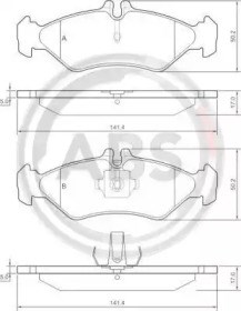 Задні колодки 36902 ABS