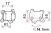 Масляний радіатор охолодження рідини АКПП 37003581 VAN WEZEL