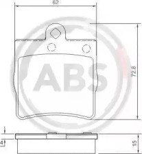 Задні колодки 37021 ABS