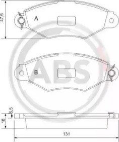 Гальмівні колодки 37040 ABS