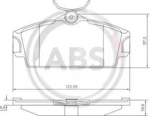 Передні гальмівні колодки 37046 ABS