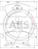 Колодки гальмівні дискові комплект 37076 ABS