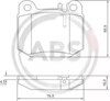 Задні дискові колодки 37194 ABS