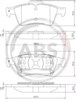 Колодки гальмівні задні, дискові 37216 ABS