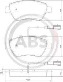 Колодки гальмівні передні, дискові 37280 ABS