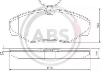 Колодки передні 37287 ABS