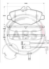 Гальмівні колодки 37306 ABS