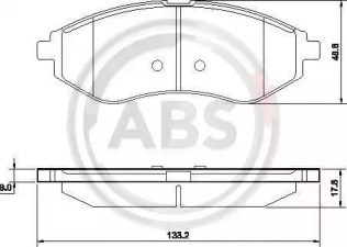 Передні гальмівні колодки 37352 ABS