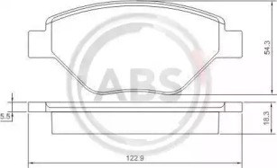 Передні гальмівні колодки 37398 ABS