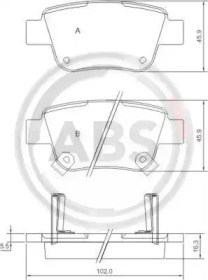 Задні колодки 37401 ABS