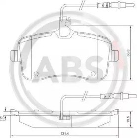 Колодки передні 37430 ABS