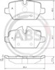 Задні гальмівні колодки 37435 ABS