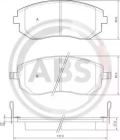 Гальмівні колодки 37446 ABS