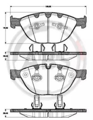 Тормозні колодки 37463 ABS