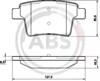 Задні колодки 37489 ABS