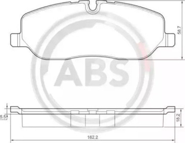 Тормозні колодки 37501 ABS