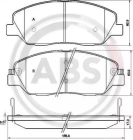 Колодки передні 37522 ABS