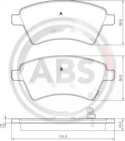 Тормозні колодки 37532 ABS