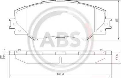 Гальмівні колодки 37543 ABS