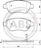 Колодки гальмівні передні, дискові 37563 ABS