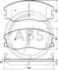 Колодки гальмівні дискові комплект 37582 ABS