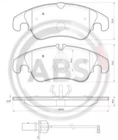 Тормозні колодки 37587 ABS