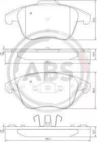 Колодки передні 37599 ABS