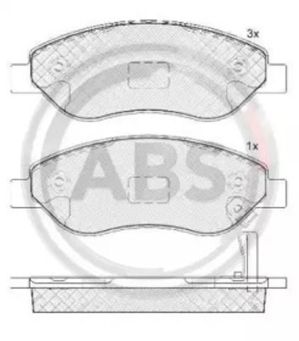 Тормозні колодки 37645 ABS