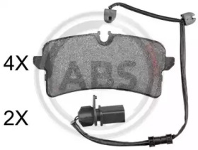 Колодки гальмові задні, дискові 37963 ABS