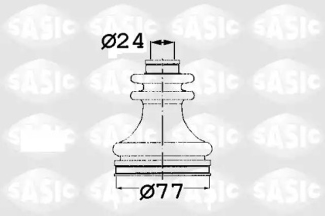 Пильник ШРКШ внутрішній, правий 4003425 SASIC