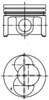 Поршня, 2-й ремонт (+0,50) 40093720 KOLBENSCHMIDT