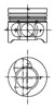 Поршня, 2-й ремонт (+0,50) 40190610 KOLBENSCHMIDT