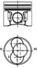 Поршня, 1-й ремонт (+0,25) 40422610 KOLBENSCHMIDT