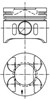 Поршень в комплекті на 1 циліндр, 3-й ремонт (+0,75) 41014620 KOLBENSCHMIDT