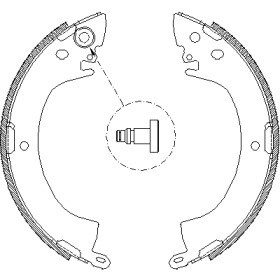 Bosch гальмівні колодки барабан mitsubishi 1,6-3,0: pajero, l300, space gear 4122.00