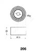 Ролик ременя ГРМ, паразитний 4502206 ASHIKA