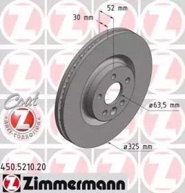 Гальмо дискове переднє 450521020 ZIMMERMANN