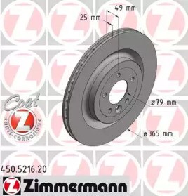 Дискові гальма 450521620 ZIMMERMANN
