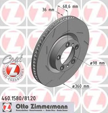 Ротор гальмівний 460158020 ZIMMERMANN