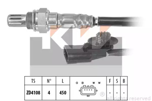 Лямбда-зонд, датчик кисню після каталізатора 498095 KW