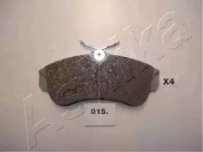 Колодки гальмівні передні дискові nissan almera (вир-во ashika) 50-00-015