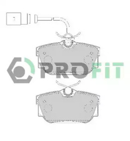 Колодки гальмівні задні, дискові 50001482 PROFIT