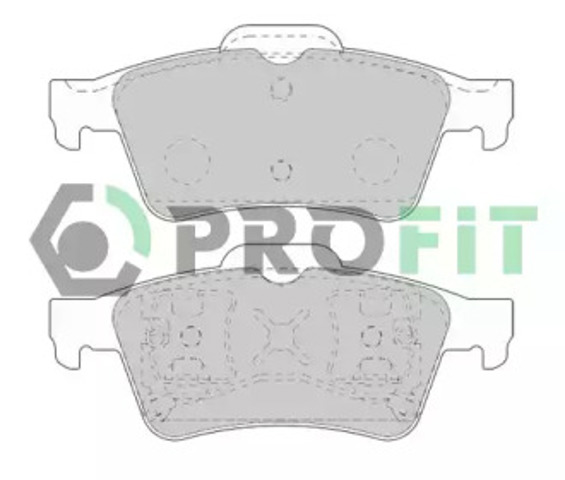 Колодки гальмівні задні, дискові 50001540 PROFIT