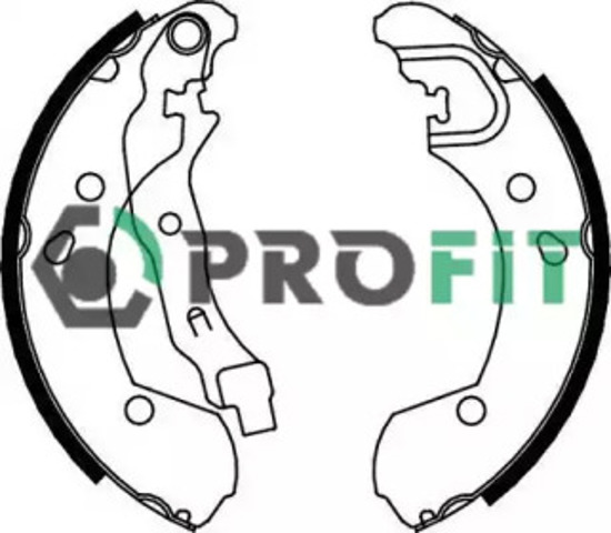 Колодки гальмові задні, барабанні 50010649 PROFIT