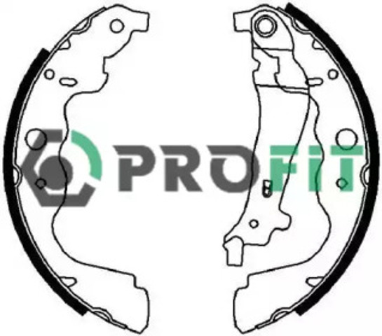 Колодки гальмові задні, барабанні 50014031 PROFIT