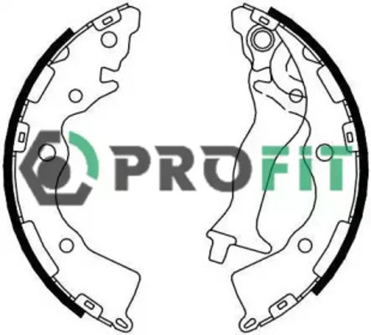 Колодки гальмові задні, барабанні 50014086 PROFIT