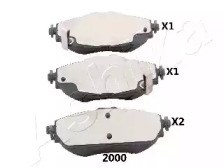 Комплект гальмівних накладок, дискове гальмо 50-02-2000