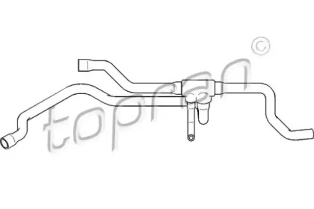 Шланг/патрубок радіатора охолодження, нижній 501569 HANS PRIES