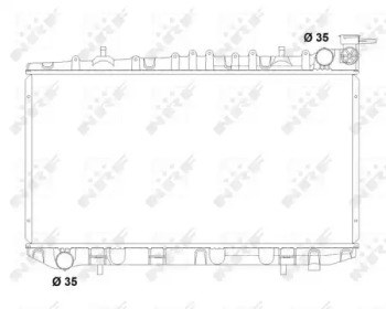 Радіатор 503497 NRF